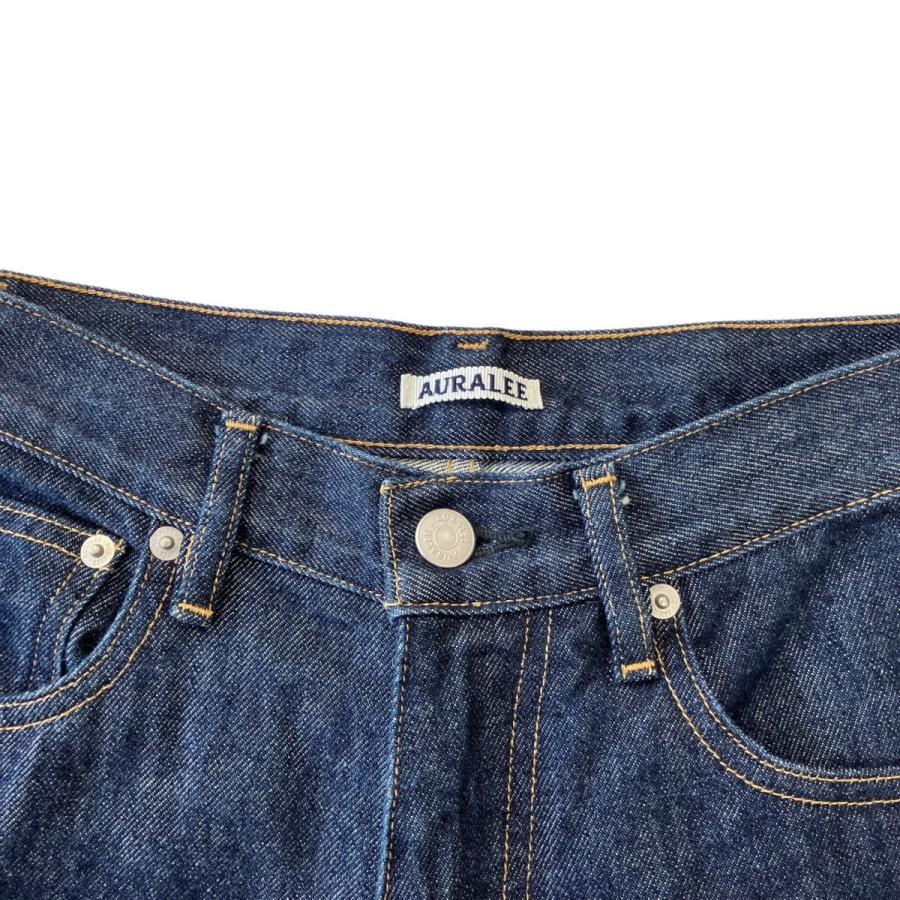オーラリー AURALEE 26SS HARD TWIST DENIM 5P PANTS ハードツイスト5ポケットストレートデニムパンツ A00P02の画像