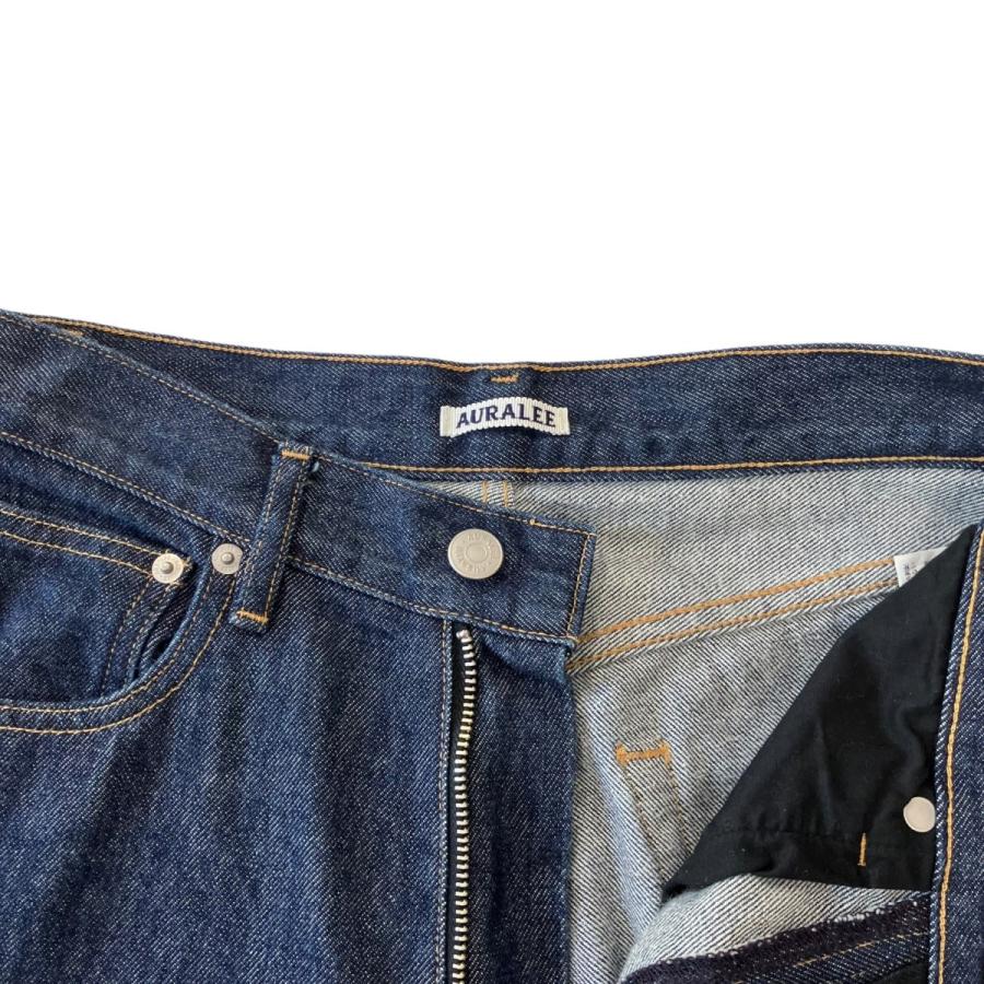 オーラリー AURALEE 26SS HARD TWIST DENIM 5P PANTS ハードツイスト5ポケットストレートデニムパンツ A00P02の画像