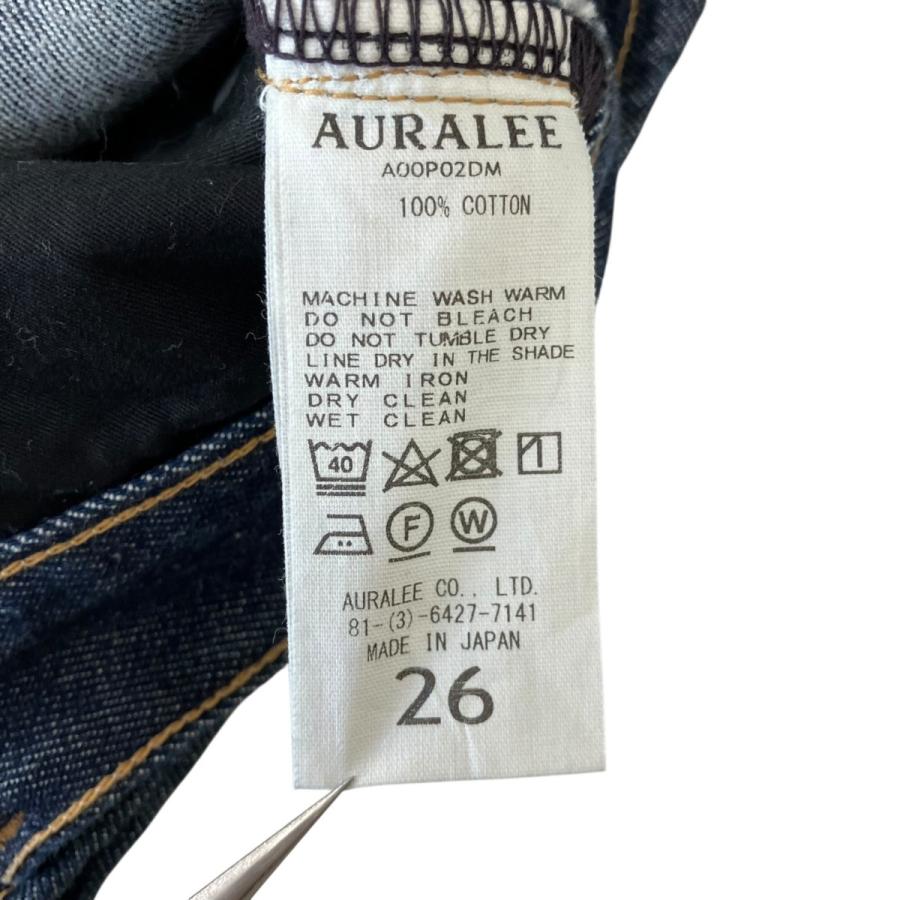 オーラリー AURALEE 26SS HARD TWIST DENIM 5P PANTS ハードツイスト5ポケットストレートデニムパンツ A00P02の画像
