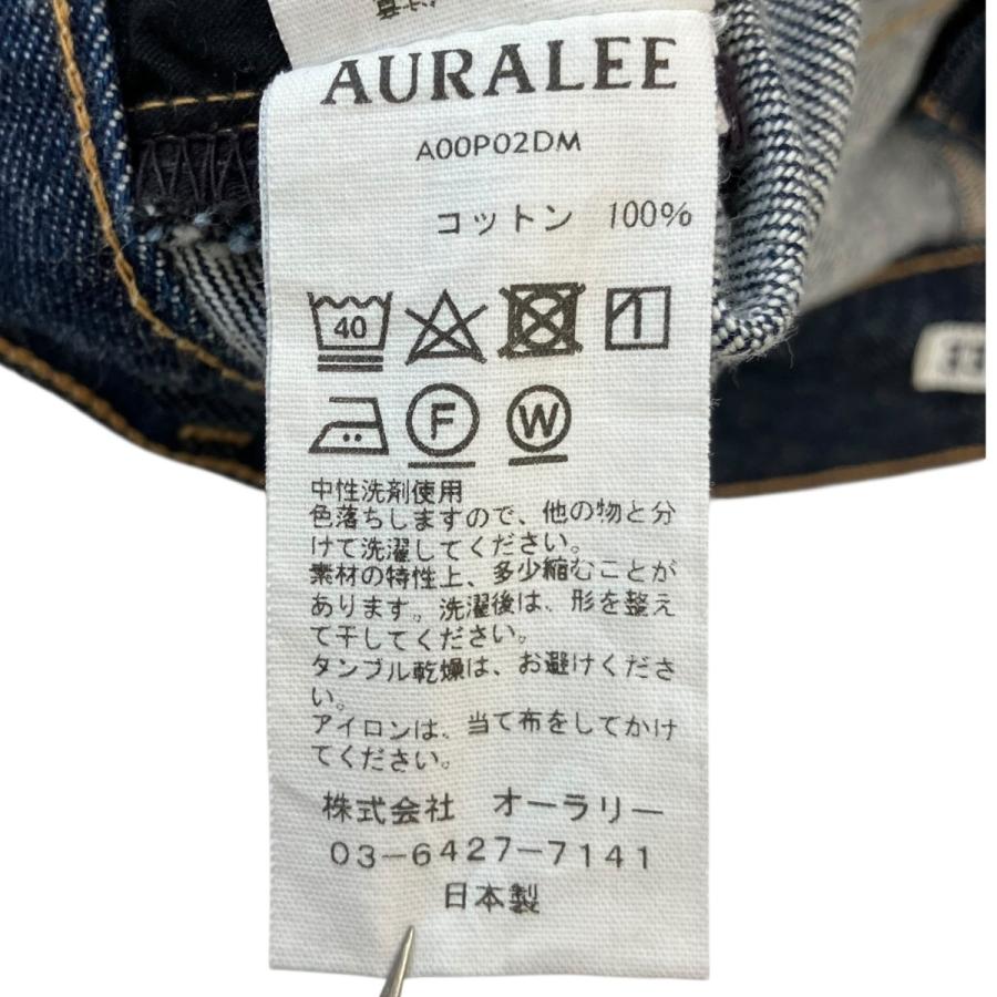 オーラリー AURALEE 26SS HARD TWIST DENIM 5P PANTS ハードツイスト5ポケットストレートデニムパンツ A00P02の画像