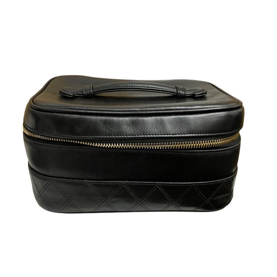 シャネル CHANEL ラムスキンバニティバッグ ブラック サイズ：ONE SIZE_1