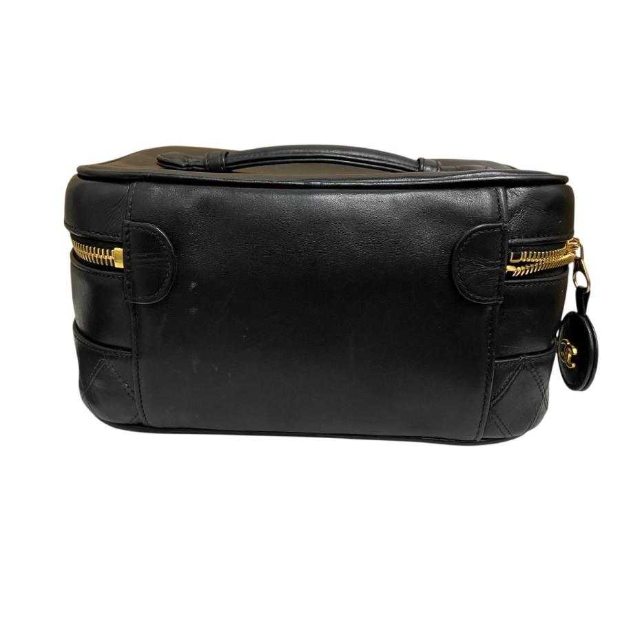 シャネル CHANEL ラムスキンバニティバッグ ブラック サイズ：ONE SIZE_3