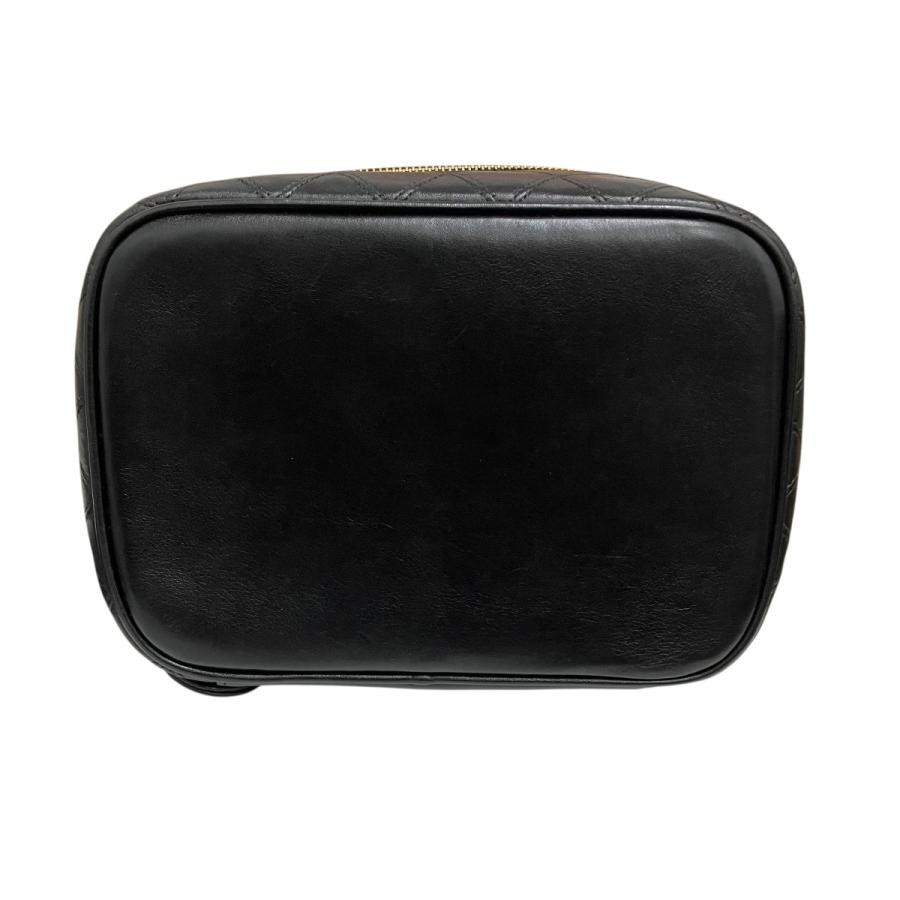 シャネル CHANEL ラムスキンバニティバッグ ブラック サイズ：ONE SIZE_4