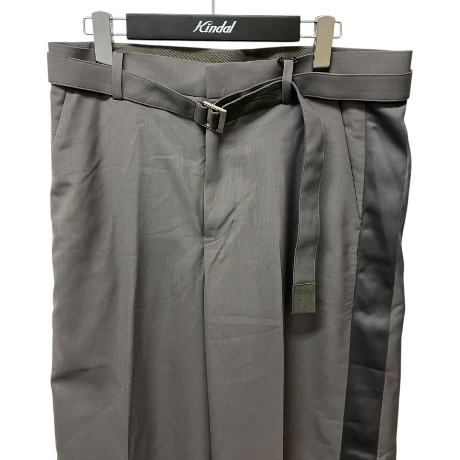 sacai（サカイ） ベルテッドサイドラインパンツ 25-03711M オリーブ
