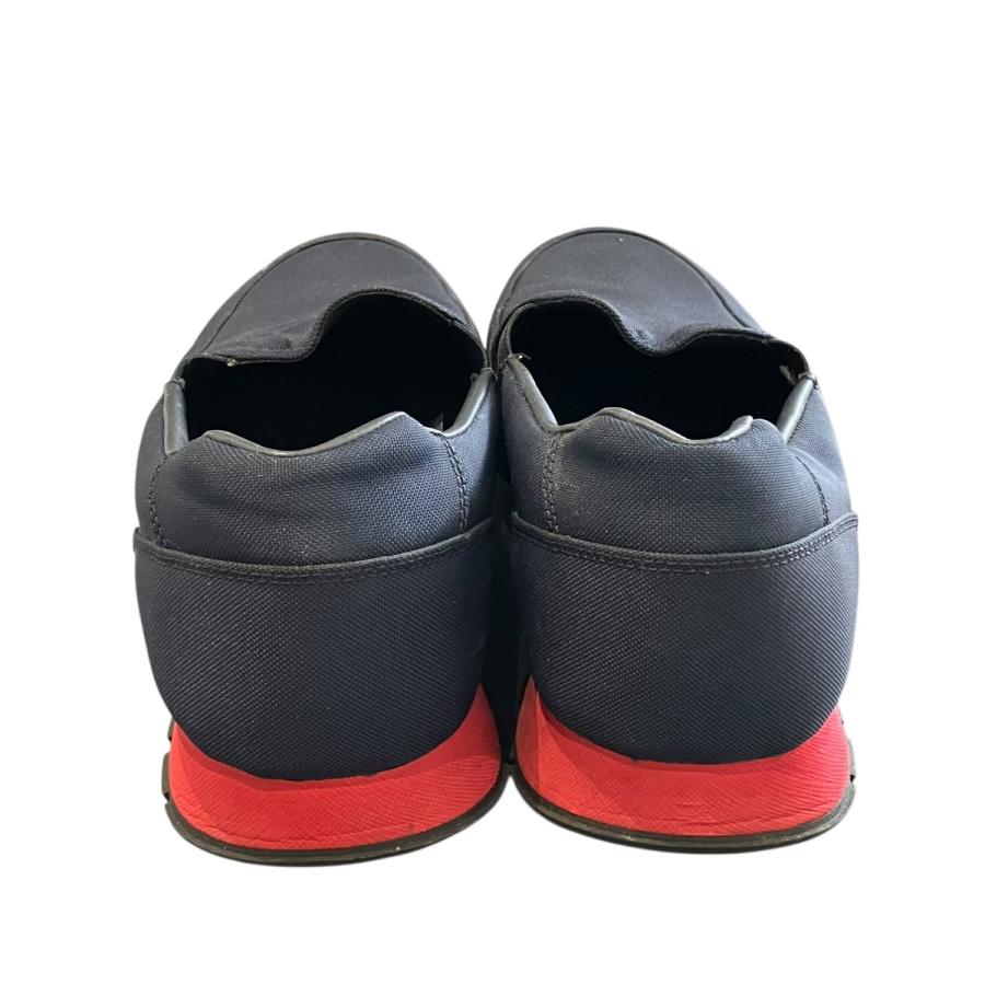PRADA（プラダ） スリッポン 4D2805 ネイビー×レッド サイズ：5 