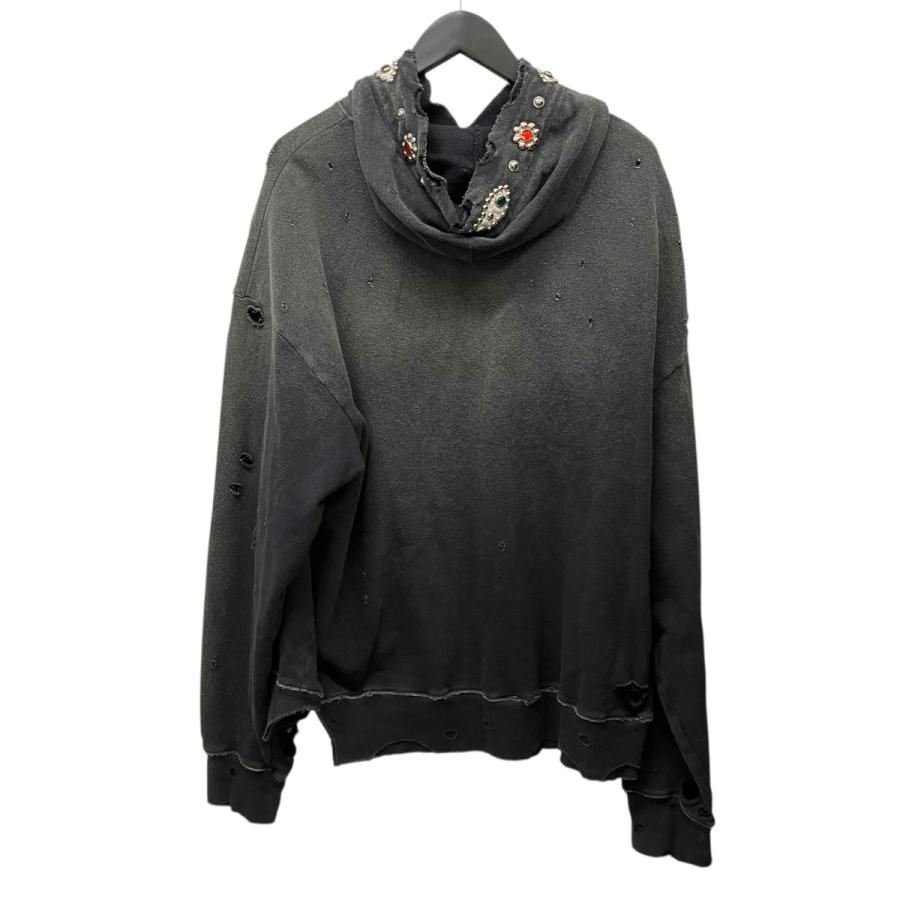 キャピタル KAPITAL スタッズダメージ加工パーカー K2411LC136