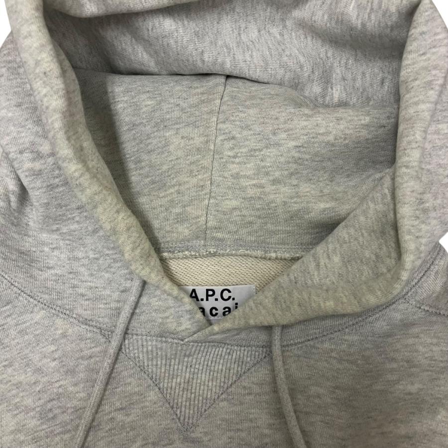 アーペーセー×サカイ A．P．C．×sacai サイドジップロゴプルオーバーパーカー 21E2-COEON-M27655 グレー サイズ：XLの画像