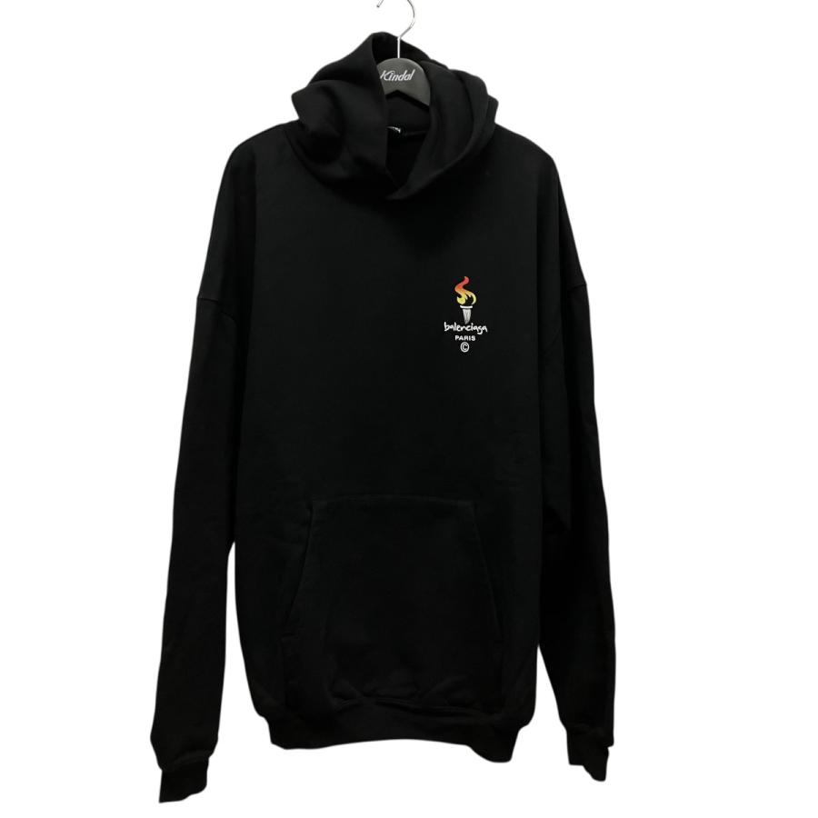 balenciaga フレイム ロゴ パーカー フーディー BALENCIAGA（バレンシアガ） BALENCIAGA Embroidery Flame Hoodie
