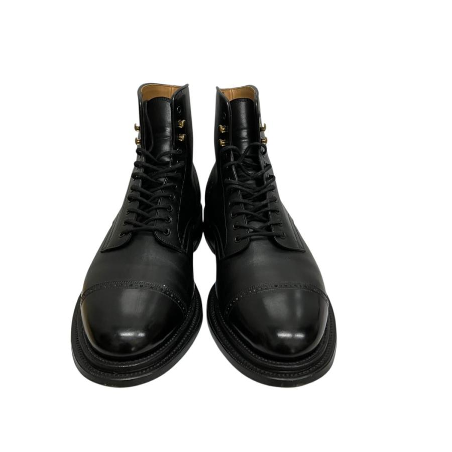カルマンソロジー CALMANTHOLOGY POLICE BOOTS レザーレースアップブーツ A 6555 ブラック サイズ：UK7の画像