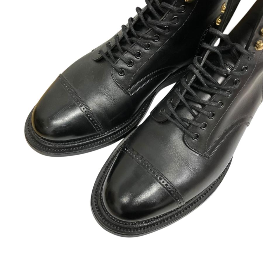 カルマンソロジー CALMANTHOLOGY POLICE BOOTS レザーレースアップブーツ A 6555 ブラック サイズ：UK7の画像