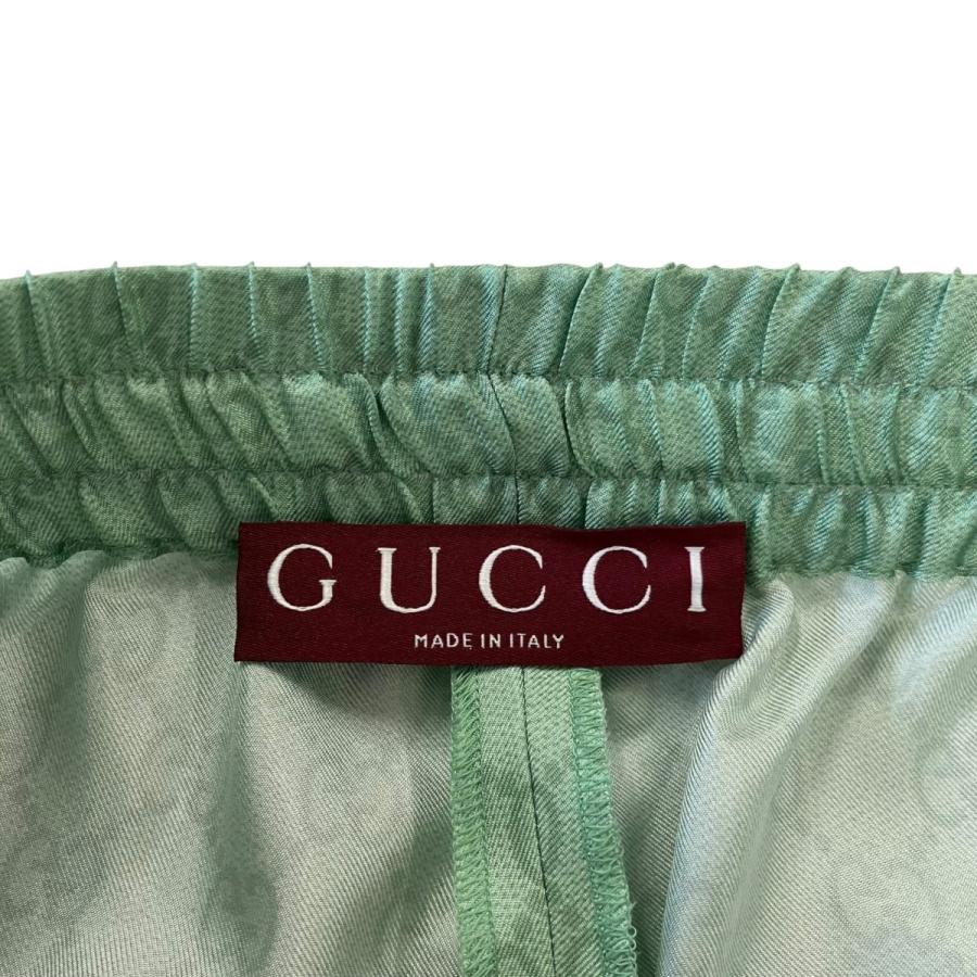 GUCCI 日本限定ヒグチユウコGGロゴ ショートパンツ ライトグリーン GUCCI（グッチ） 【値下げ】GUCCI×ヒグチユウコ GG柄シルクハーフ
