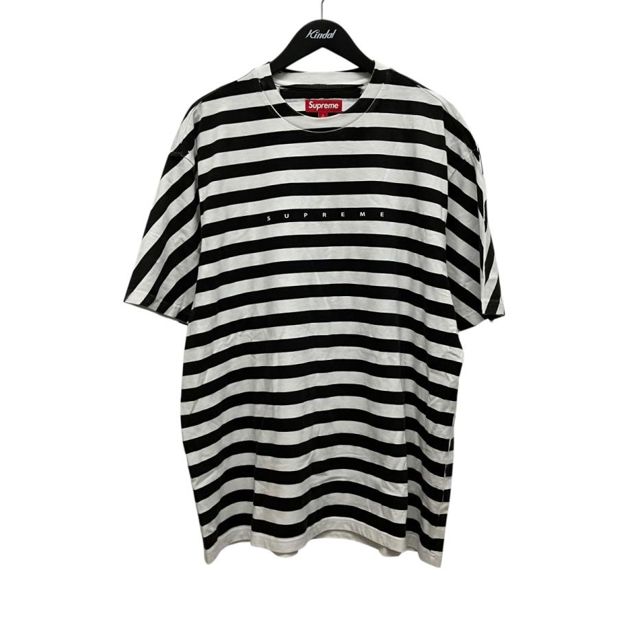 Supreme（シュプリーム） Supreme 18SS Bar Stripe Tee ロゴボーダーT 