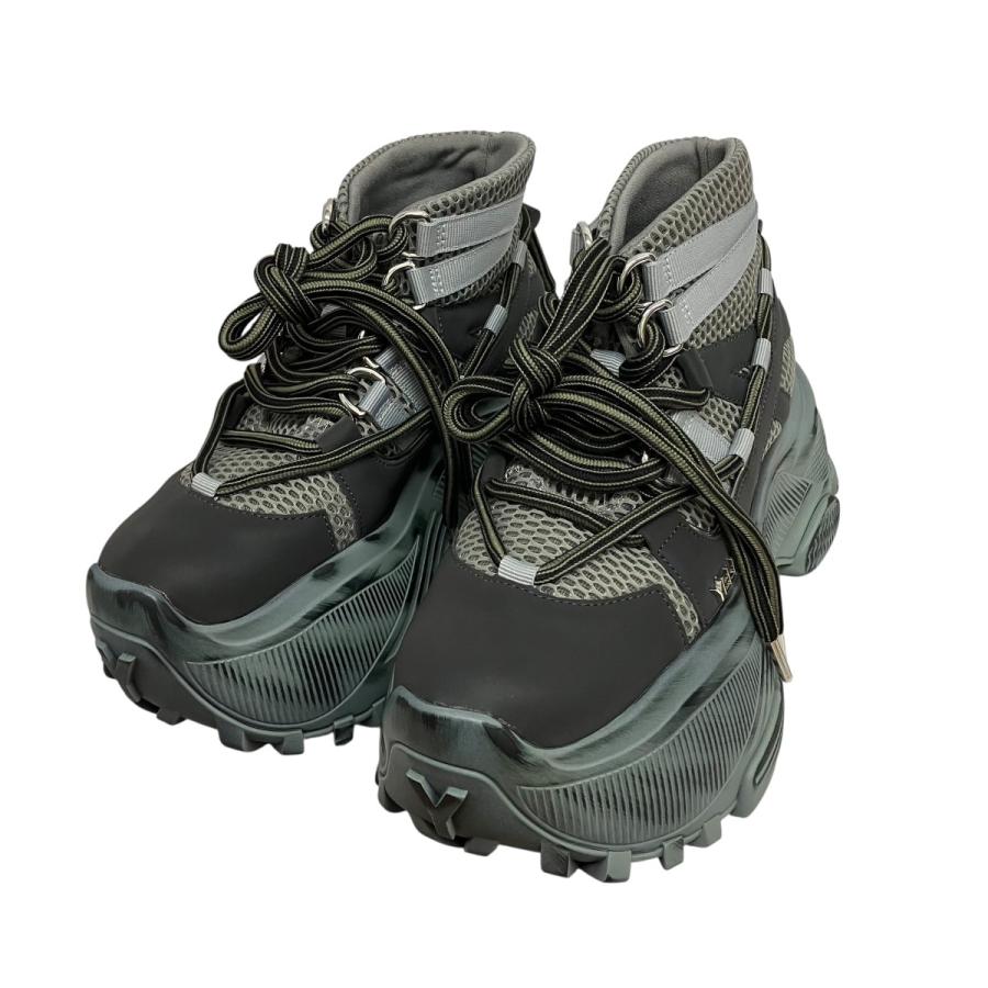 イエロ YELLO TRACKER SHORT BOOTS ハイカットスニーカー グレー 