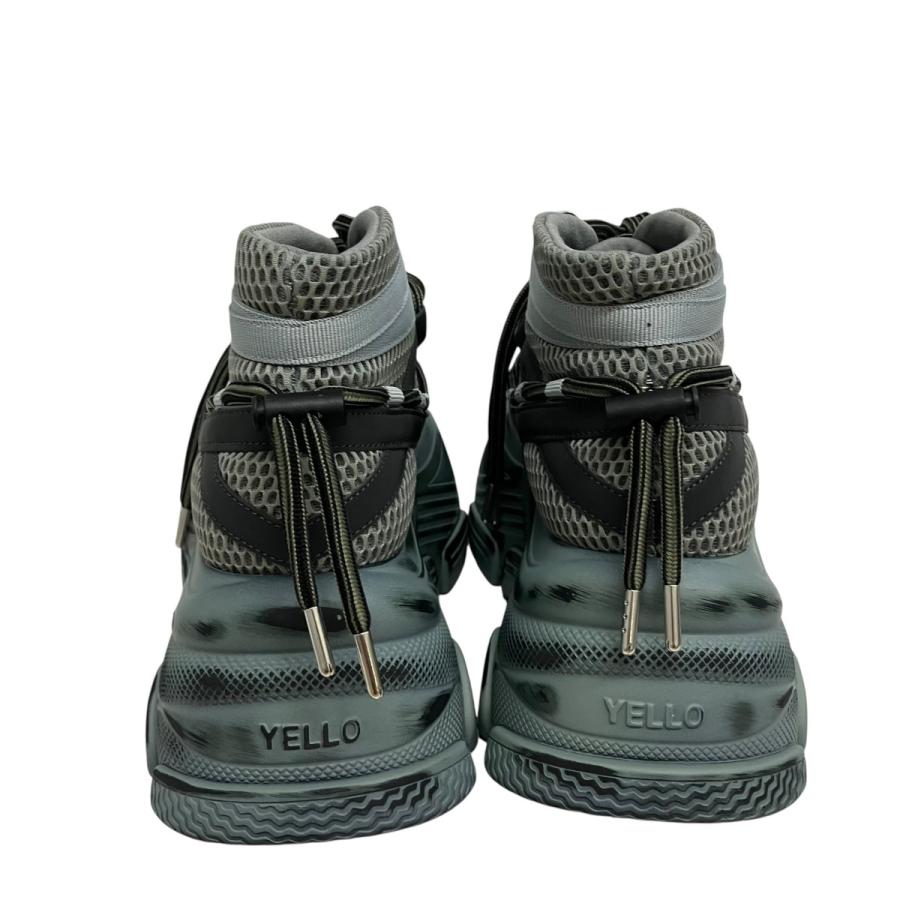 YELLO グレー スニーカー Mサイズ イエロ YELLO TRACKER SHORT BOOTS ハイカットスニーカー グレー