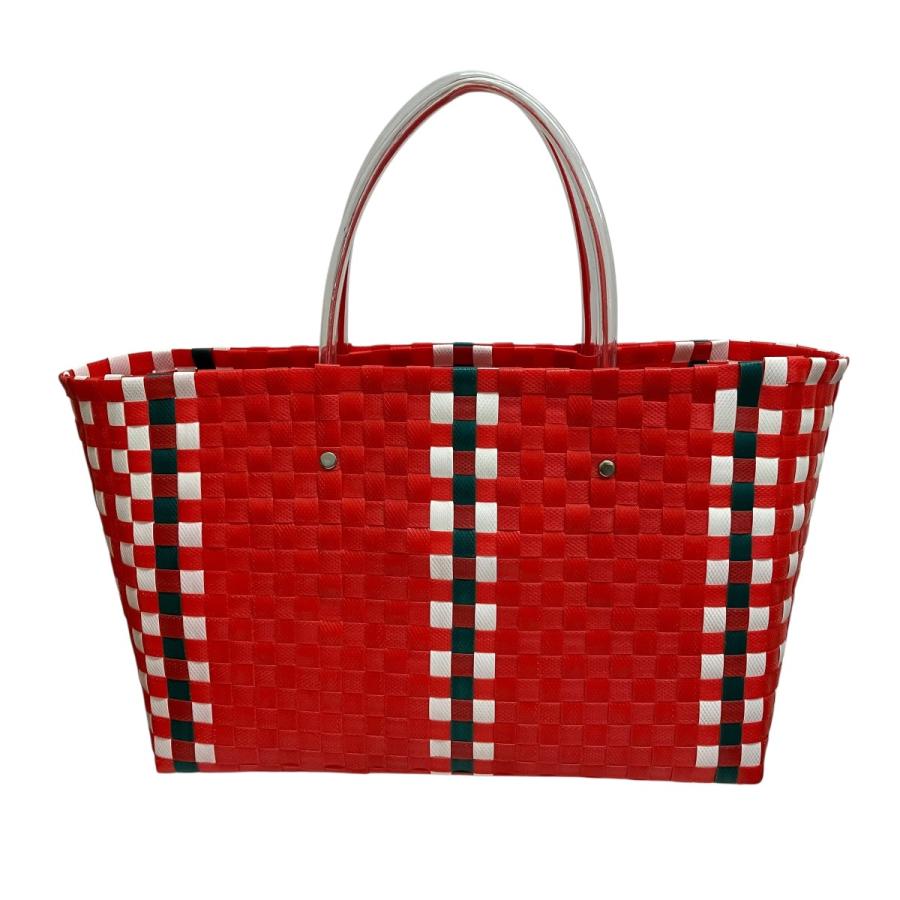 MARNI（マルニ） 【値下げ】MARNI チェックハンドカゴバッグ レッド