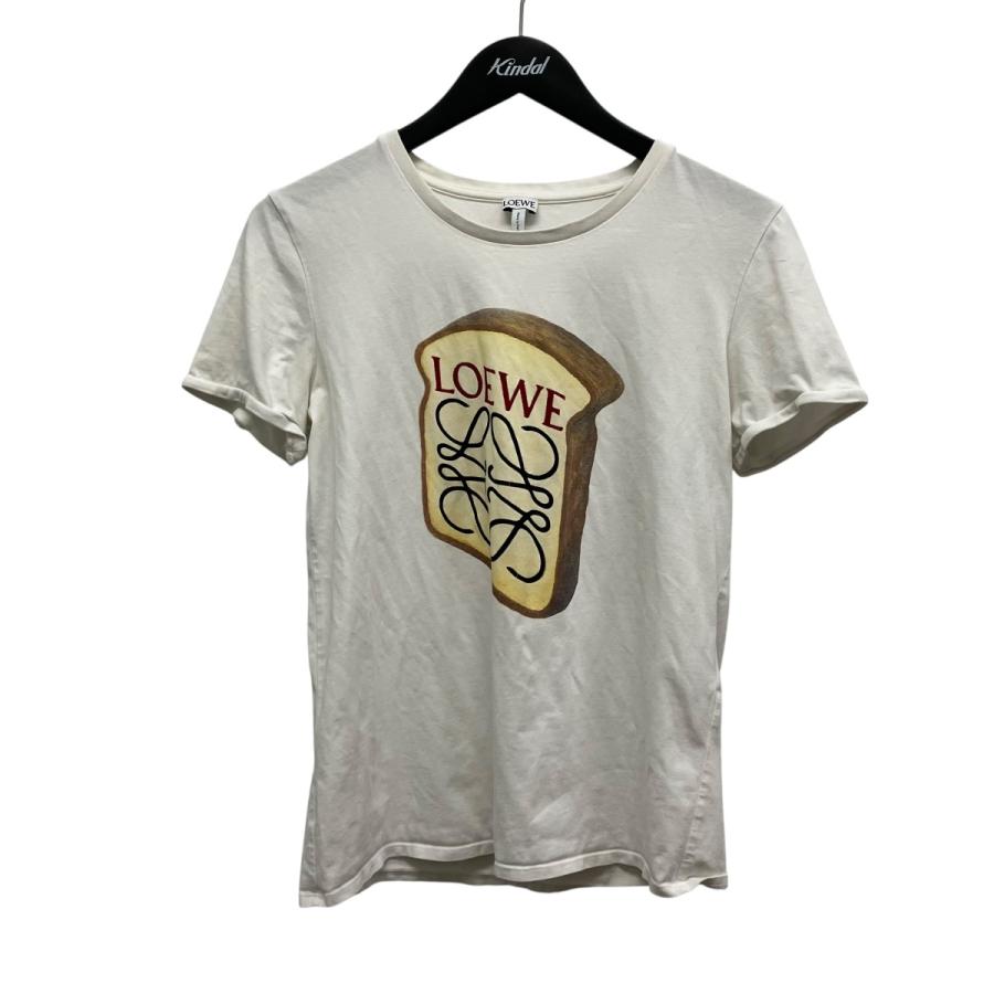LOEWE（ロエベ） 食パンプリントロゴTシャツ 17155612107 ホワイト