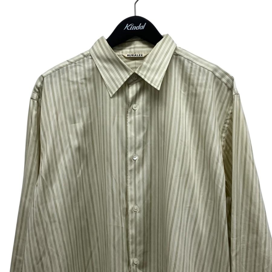 AURALEE（オーラリー） AURALEE 26SS COTTON SILK STRIPE SHIRT
