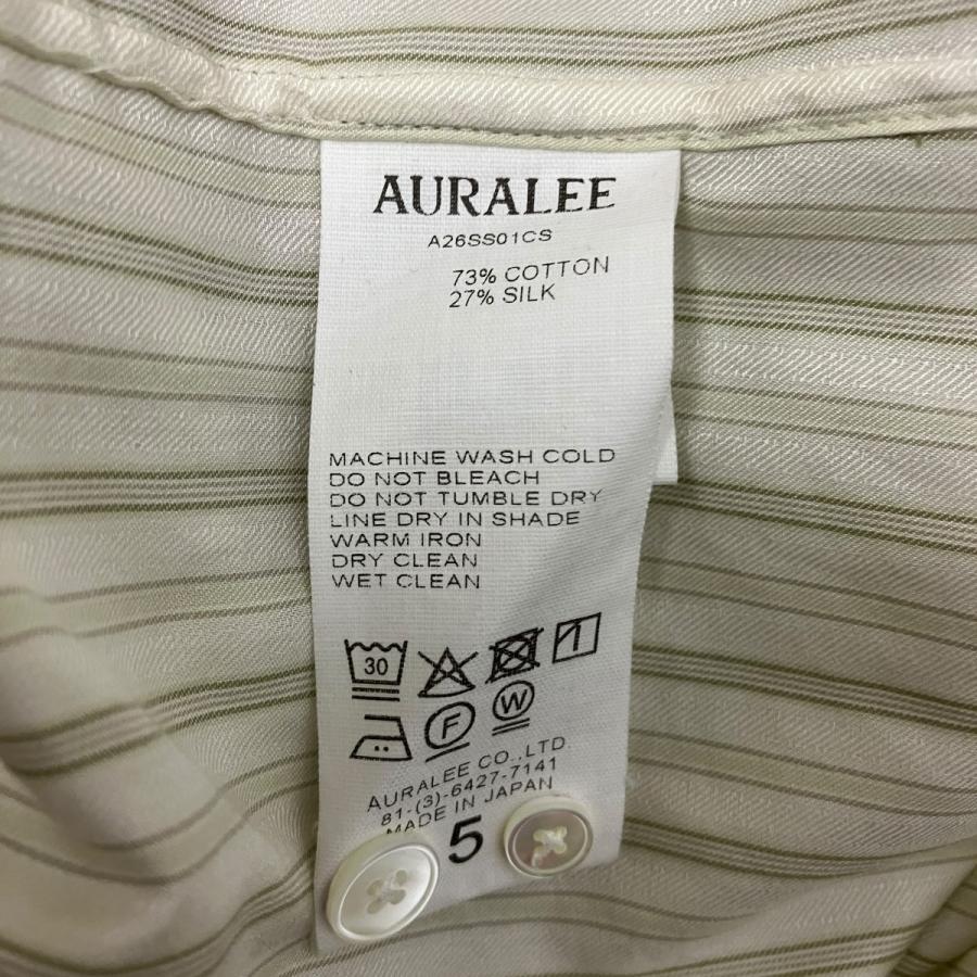 AURALEE（オーラリー） AURALEE 26SS COTTON SILK STRIPE SHIRT