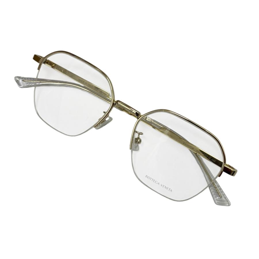 ボッテガヴェネタ 眼鏡 52□18-145 ゴールド色 BV1111OA BOTTEGA VENETA（ボッテガ・ヴェネタ） 眼鏡 BV1111OA ゴールド サイズ