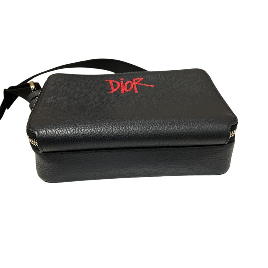 値下げ】DIOR×Shawn Stussy ロゴレザーショルダーバッグ 24-BO-1200