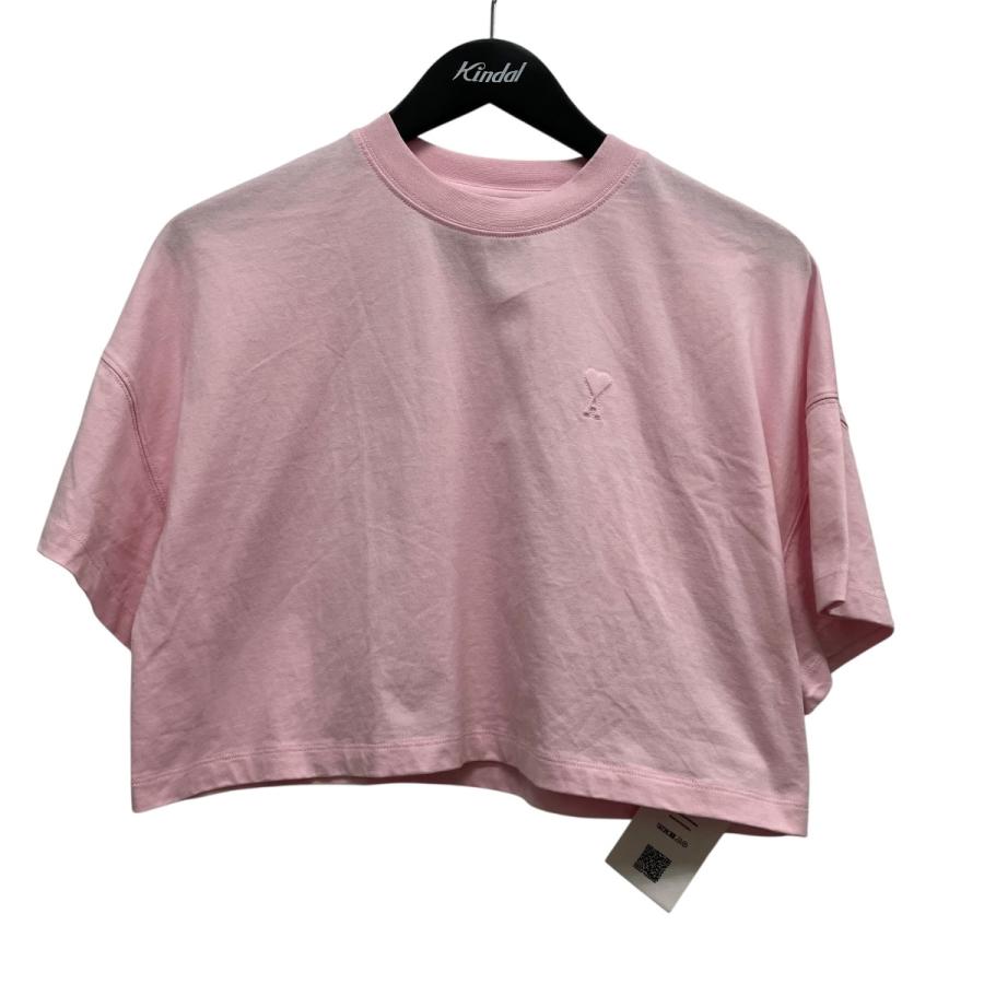 アミパリス AMI PARIS クロップド3DロゴプリントTシャツ FTS356．724