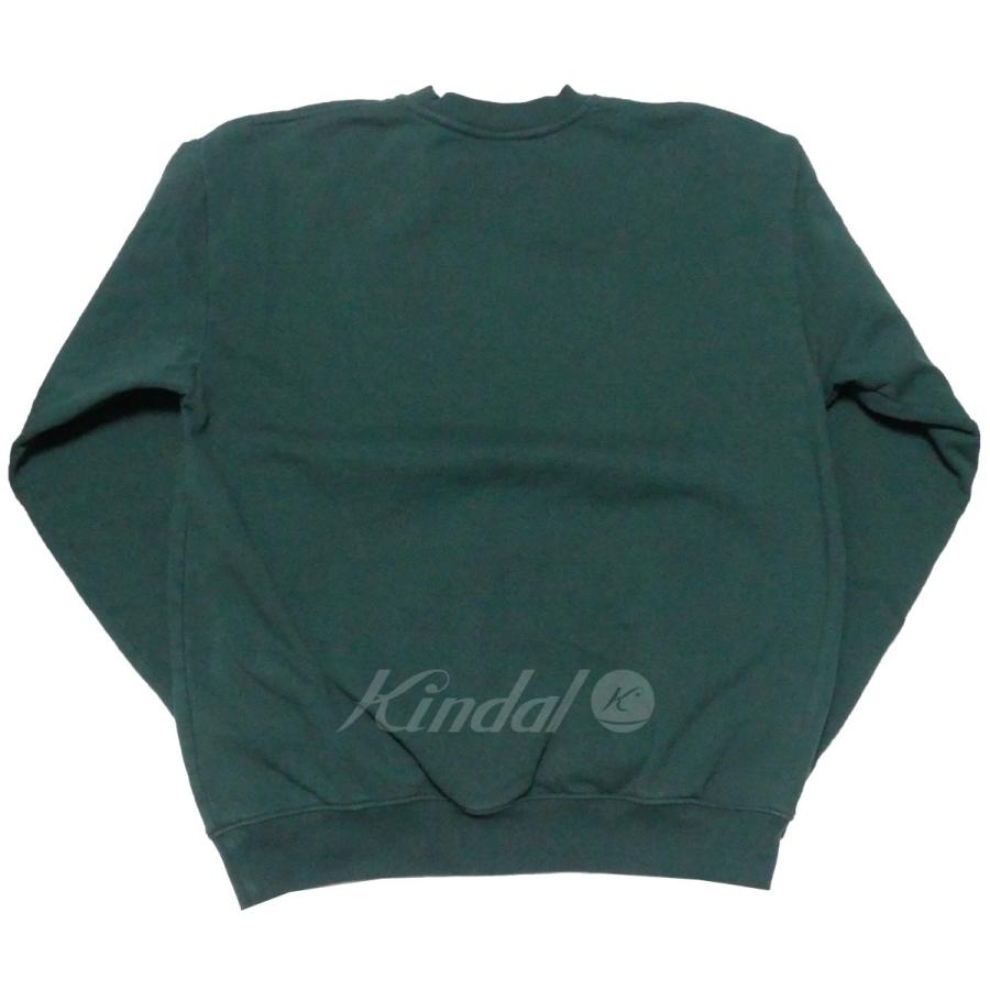 【2月14日値下】SPORTY＆RICH 21AW SERIF LOGO CREWNECK セリフ ロゴ クルーネック スウェット グリーン サイズ：｜kindal｜02