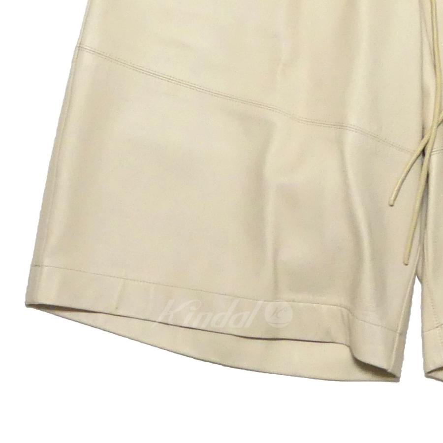 AURALEE 20SS LAMB LEATHER SHORTS ナッパラン加工 ラム レザー AURALEE 20SS LAMB LEATHER SHORTS ナッパラン加工 ラム レザー