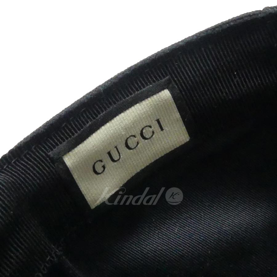 GUCCI インターロッキングG 刺繍 シェリーライン ベースボール