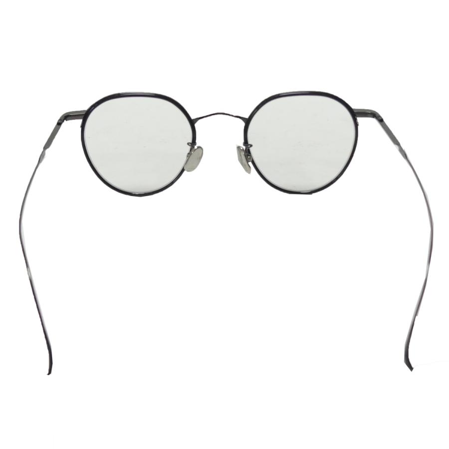 【値下げ】ISSEY MIYAKE × 金子眼鏡 PANT-V S BK 眼鏡 メガネ メタルフレーム アイウェア ブラック  サイズ：47□22-145 (原宿キャットストリート店)