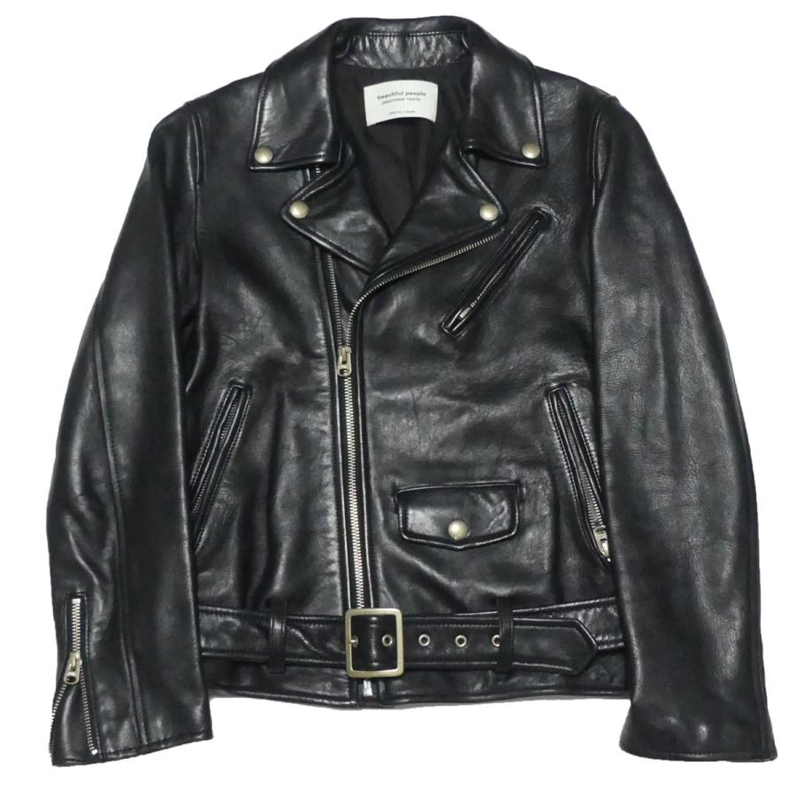 ビューティフルピープル beautiful people vintage leather riders jacket ダブル レザー