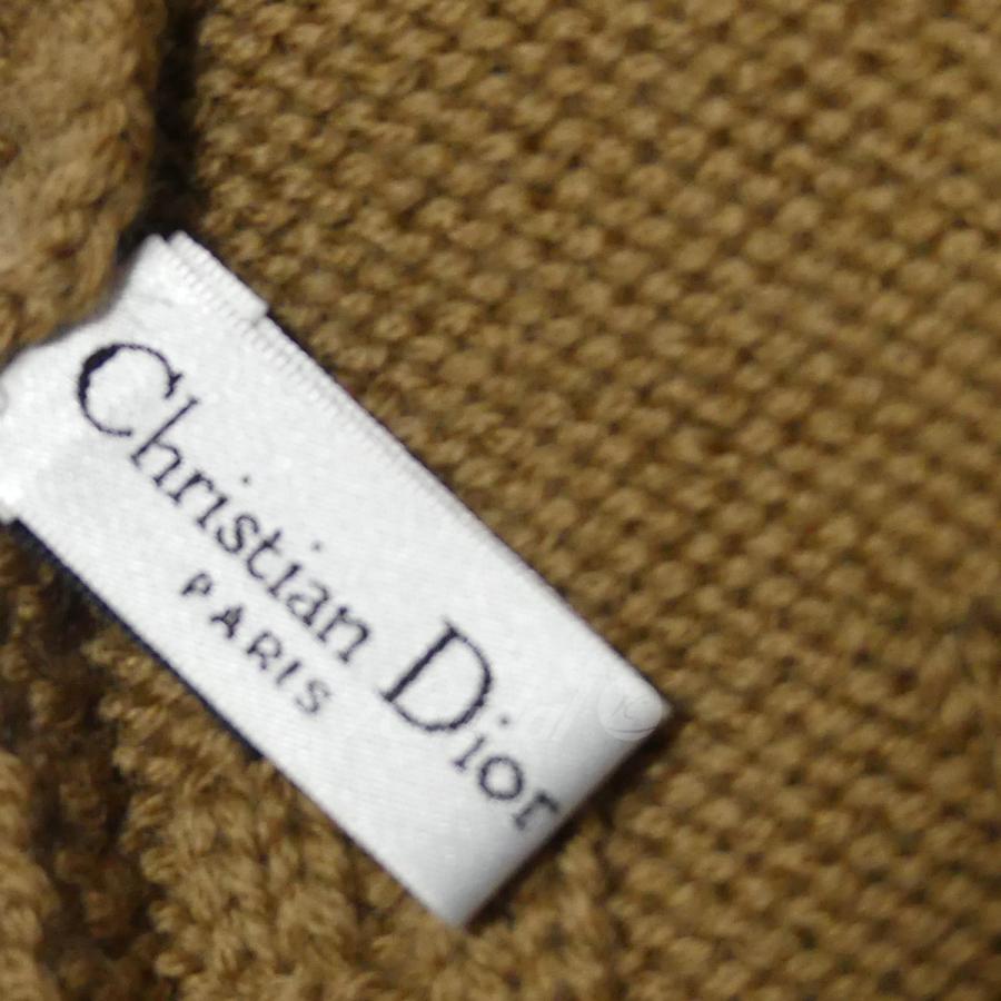 クリスチャンディオール Christian Dior ロゴ 刺繍マフラー ベージュ サイズ：-｜kindal｜03