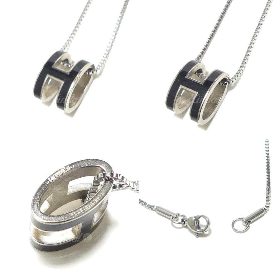 HERMES 【値下げ】HERMES ポップアッシュH ネックレス Hモチーフ