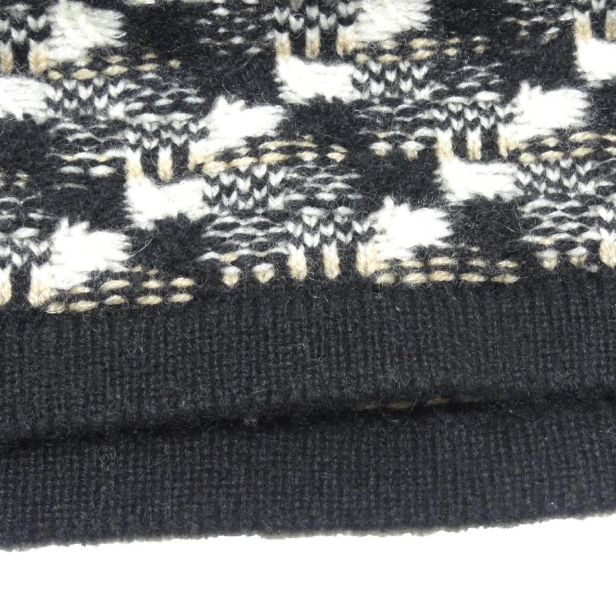 CHANEL シャネル ココマーク ツイード ラメ カシミヤ混 ビーニーニット 