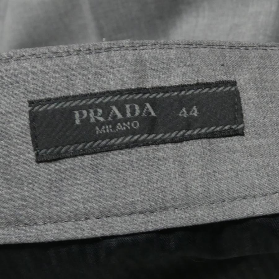 PRADA プラダ 22SS ウール スラックス パンツ グレー サイズ:44 PRADA プラダ 22SS ウール スラックス パンツ グレー サイズ:44