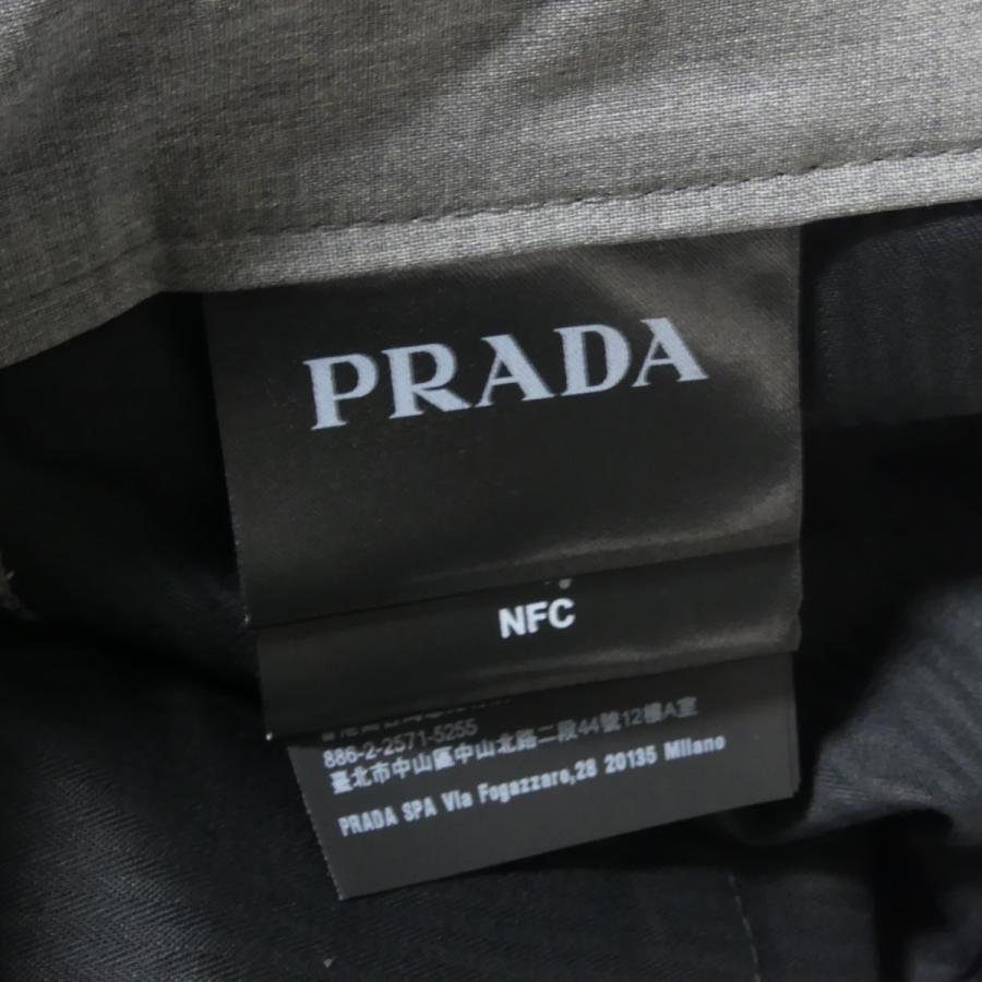 PRADA プラダ 22SS ウール スラックス パンツ グレー サイズ:44 PRADA プラダ 22SS ウール スラックス パンツ グレー サイズ:44