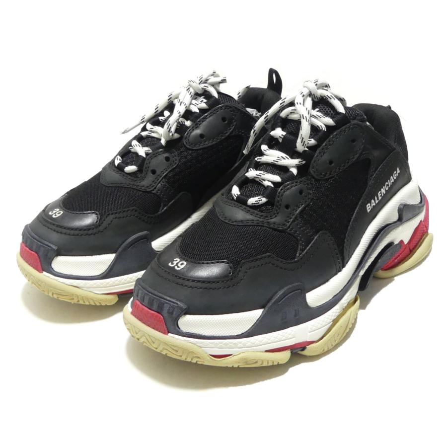 BALENCIAGA メッシュスニーカー ブラック/レッド39