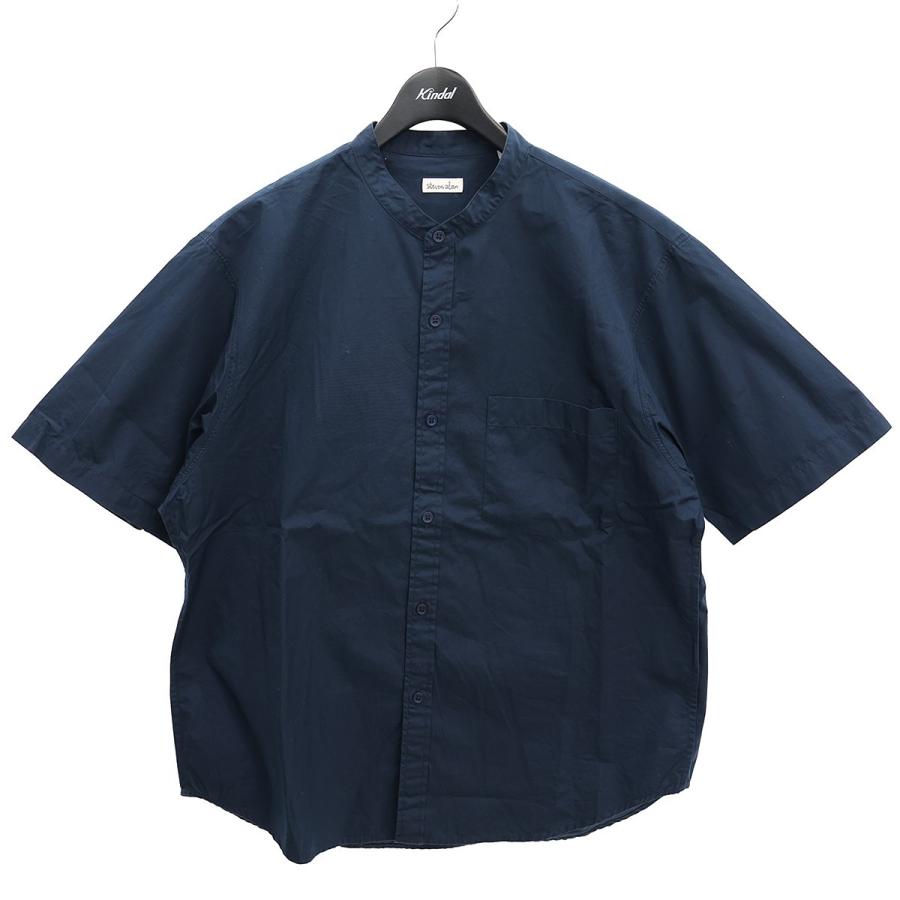 steven alan THOMAS MASON BAND COLLAR LOOSE SHORT SLEEVE 半袖シャツ 