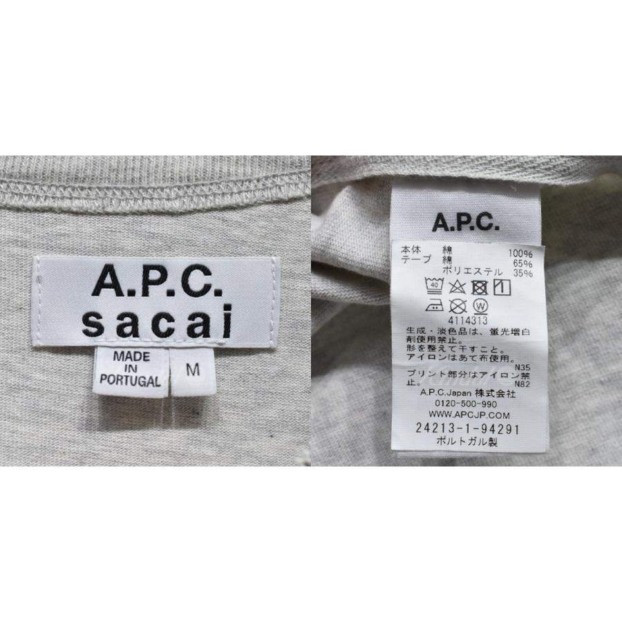 sacai × A．P．C． 21SS ロゴTシャツ KIYO SHORT SLEEVE T-SHIRT