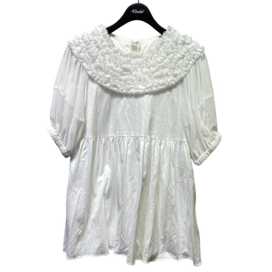 Rosy Monster ロージーモンスターミニフリルブラウス半袖ホワイト