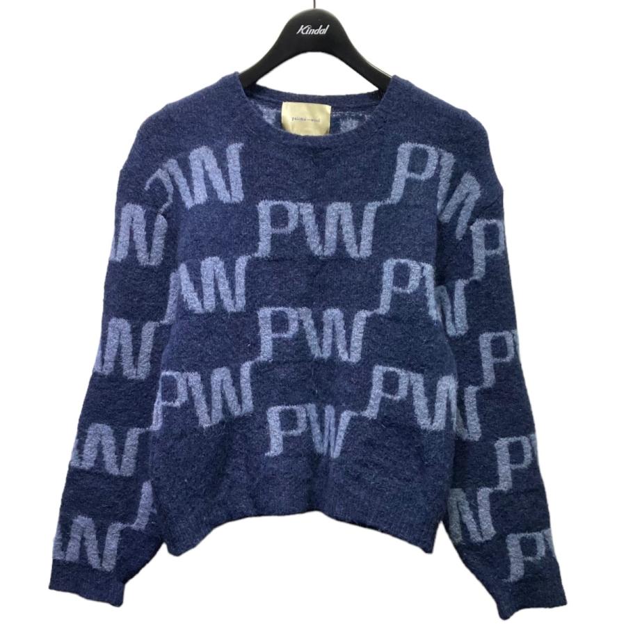 値下げ】palomawool ニットセーター 41462 ネイビー サイズ：M (EC 
