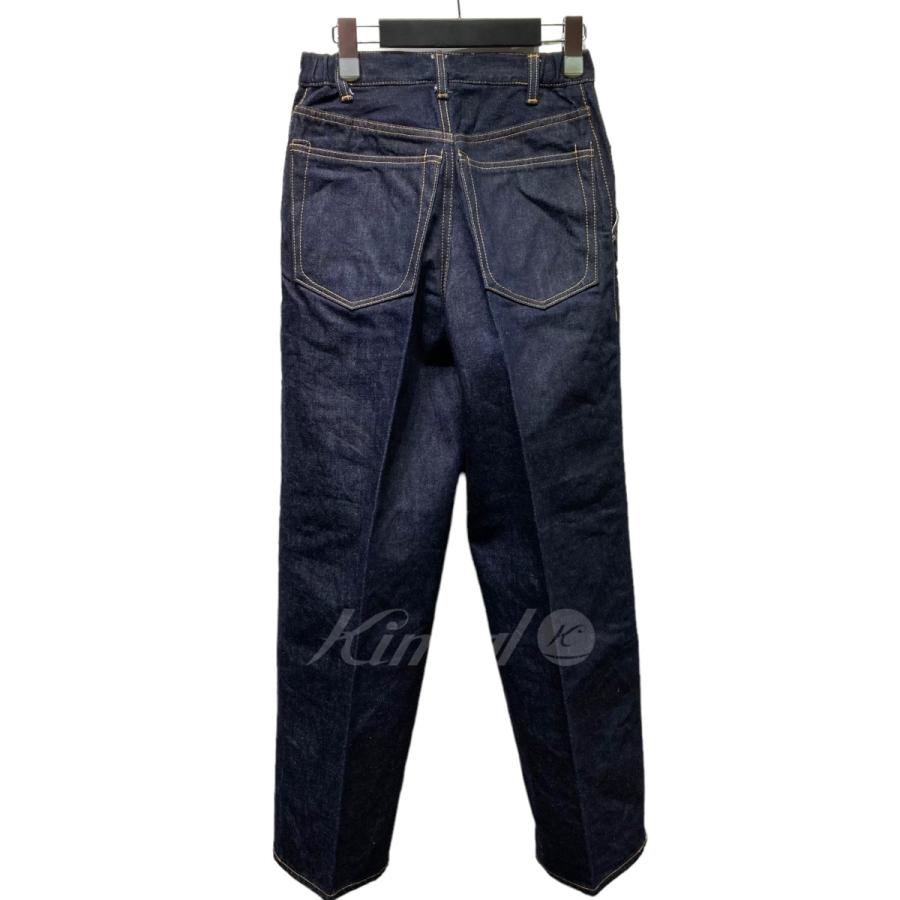 値下げ】Text Straight Fit Creased Jeans One Wash インディゴ サイズ 