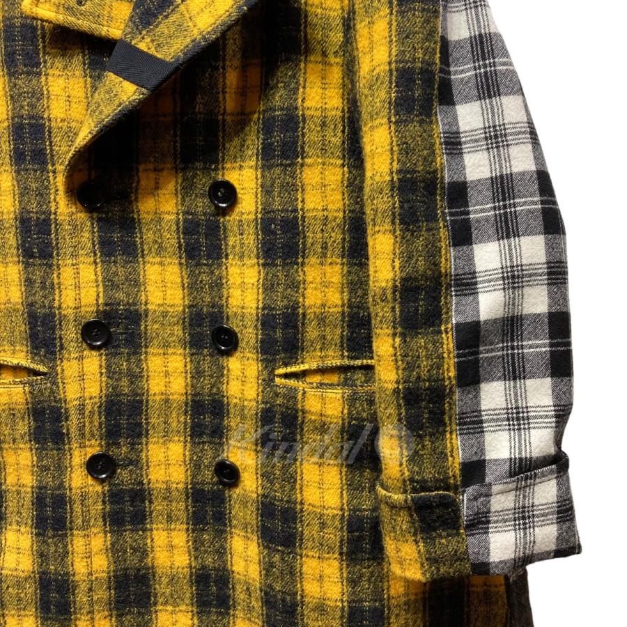 値下げ】tao COMME des GARCONS 22AW タータンチェック切替コート TJ 