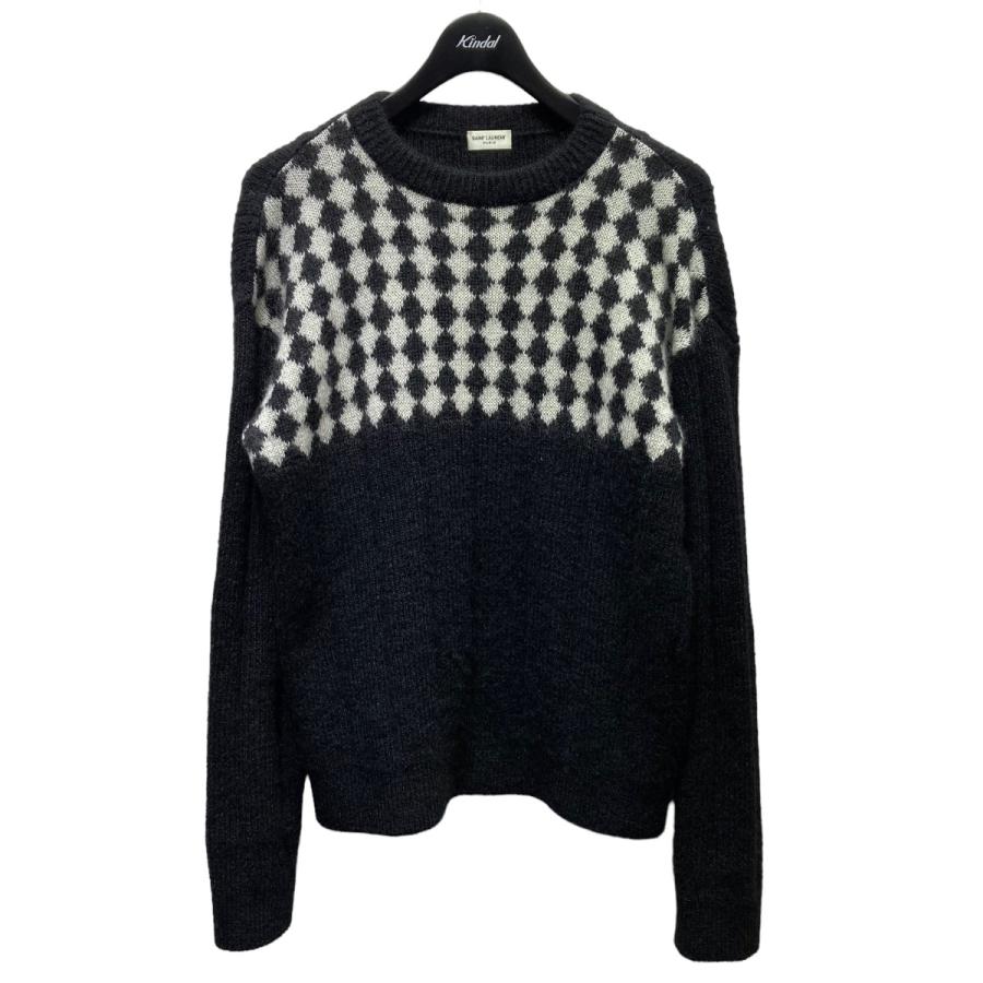 値下げ】SAINT LAURENT PARIS 21AW 665879 モヘア混ニット ブラック 