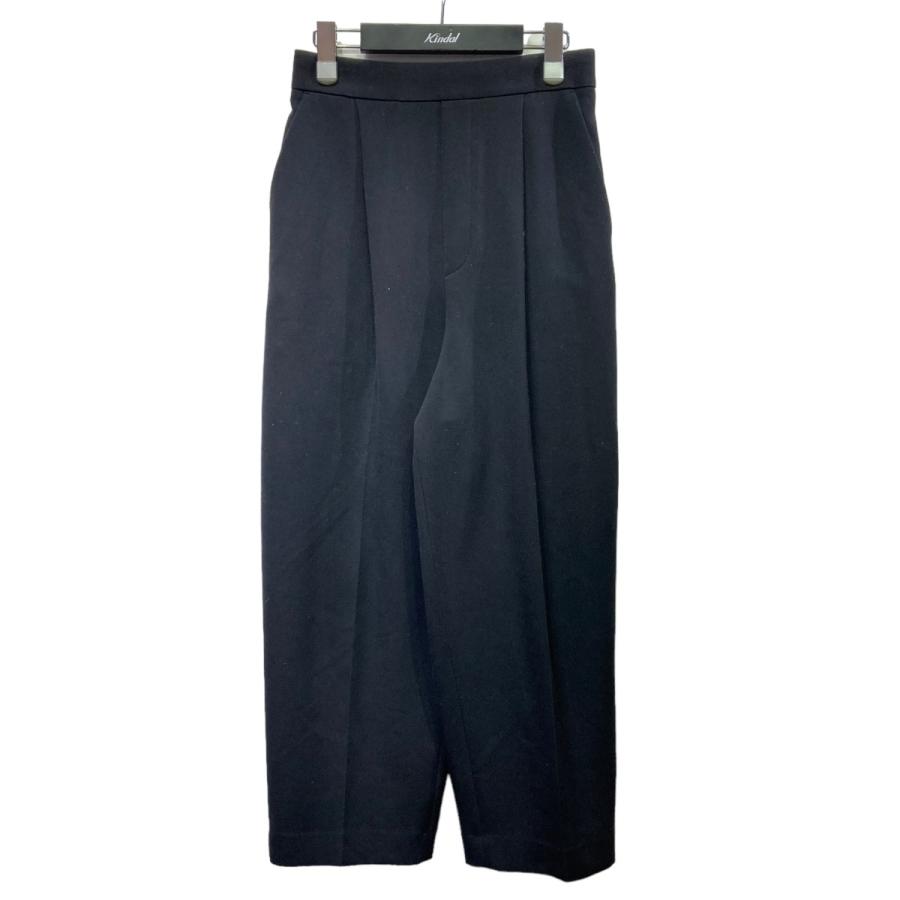 値下げ】ENFOLD ダブルクロスタックパンツ 300CA231-3100 ブラック  