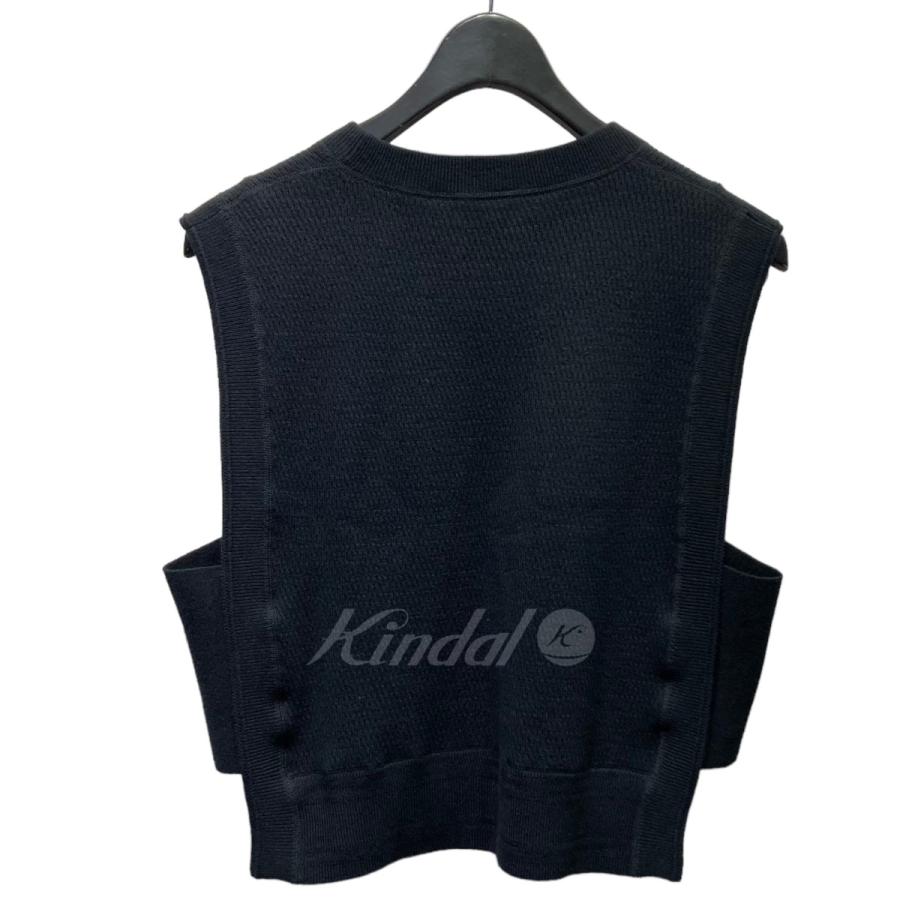 限定品】【限定品】ハイク HYKE KNIT THERMAL CROPPED VEST カシミヤ混