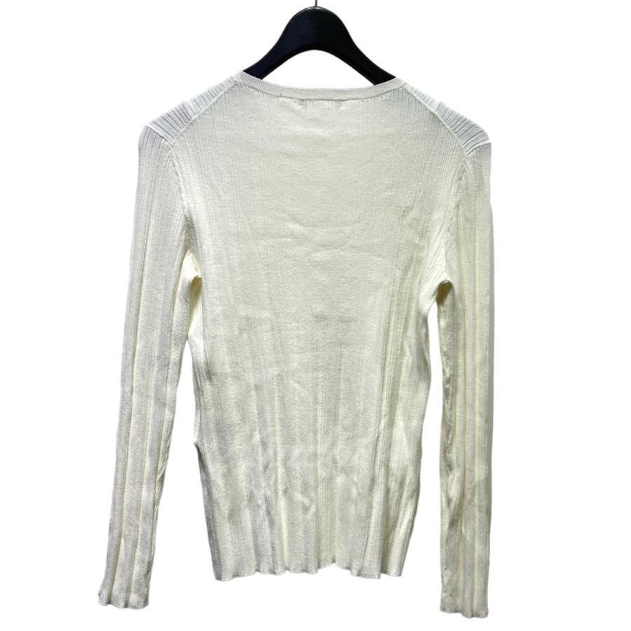 【値下げ】Theory Luxe 23SS　Snow Coz　リブニットカットソー　3101710 アイボリー サイズ：38 (EC)｜kindal｜02