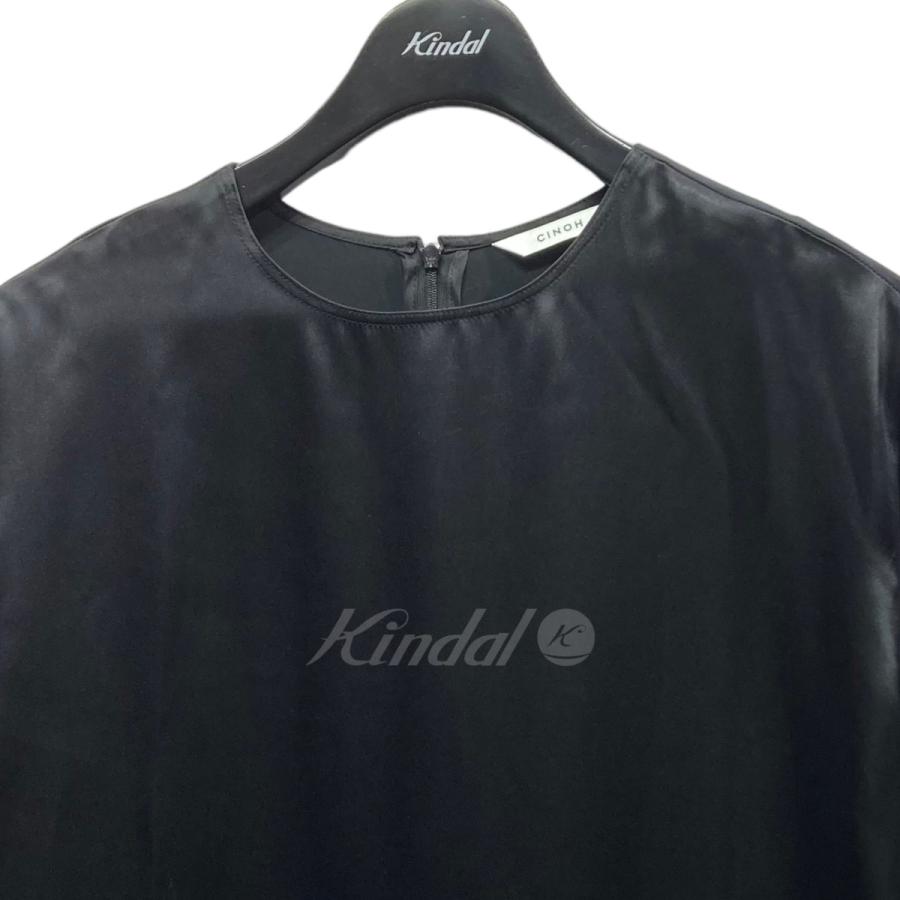 値下げ】CINOH 22AW ワンピース 22WOP500 ブラック サイズ：38 (EC  