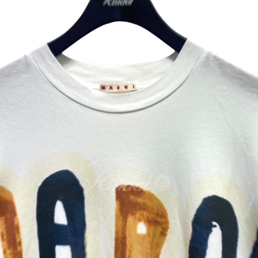 MARNI 【値下げ】MARNI 22SS ドリッピングロゴTシャツ HUMU0229P1 