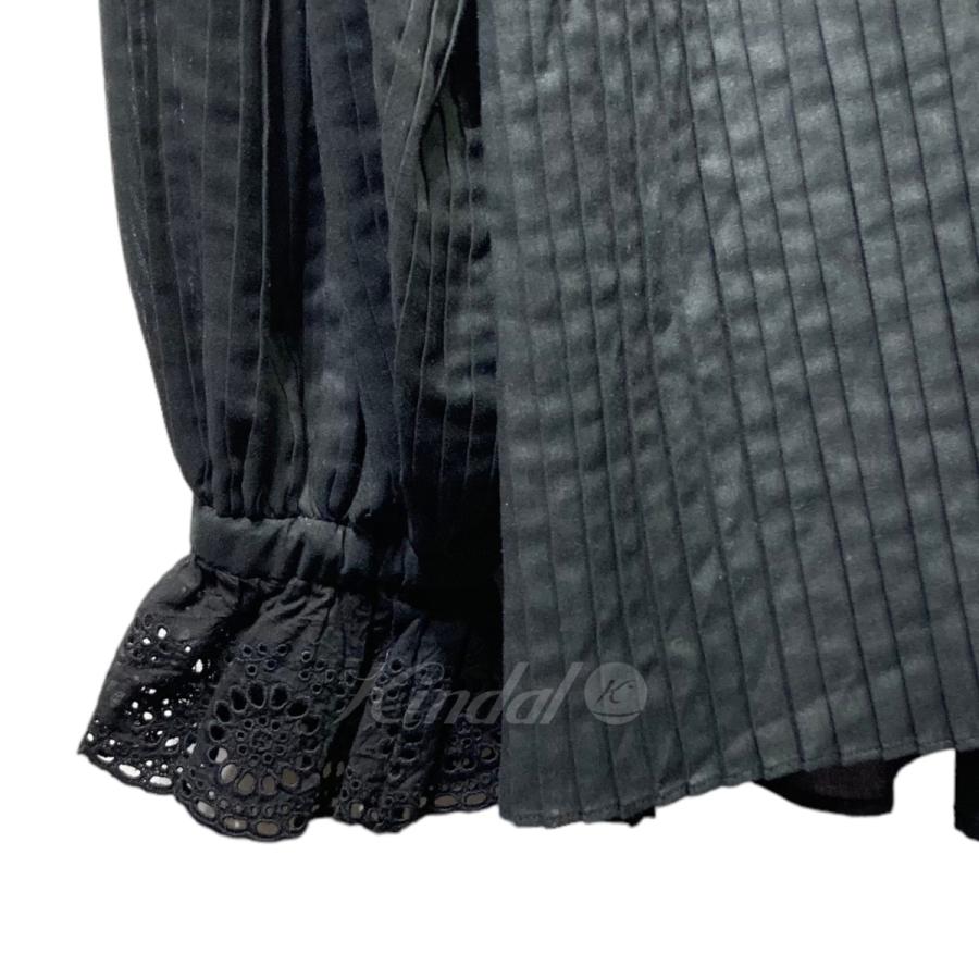 rosy monster 【値下げ】rosy プリーツブラウス RMTB-1921S ブラック  