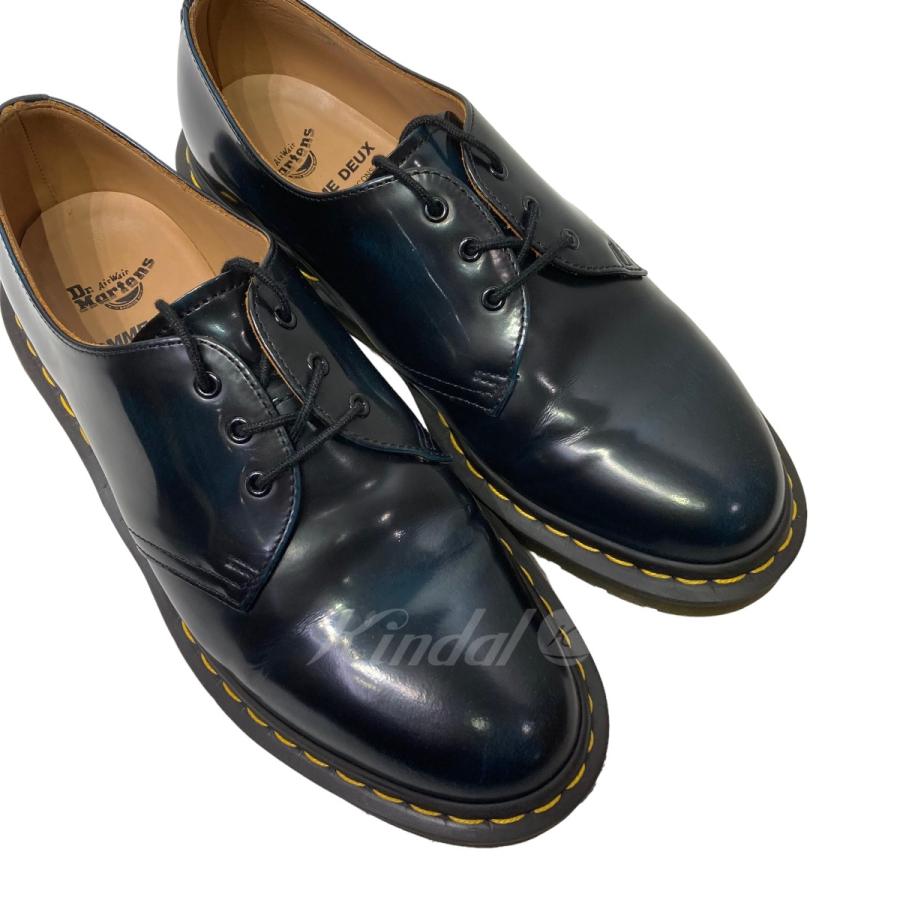 を安く買 【値下げ】Dr Martens ×COMME des GARCONS HOMME DEUX レザーシューズ MIE1461 ネイビー サイズ：41 (EC)